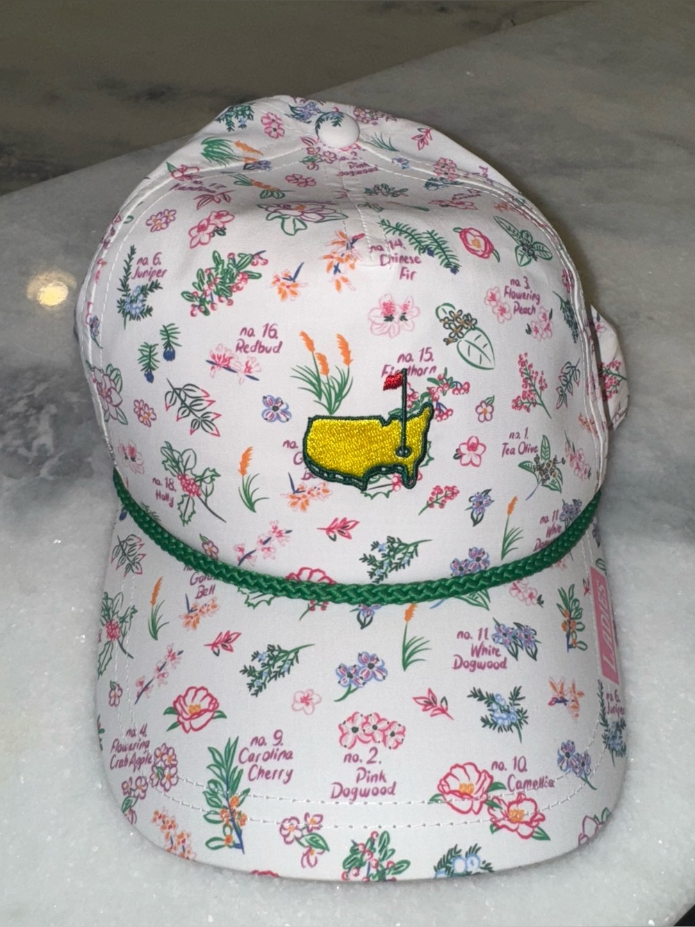 Masters 2026 Ladies Floral Pink & Green hat - Picture 5 of 9